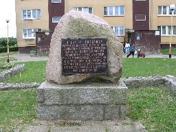 Zarys fundamentw dawnego Kocioa w. Wojciecha w centrum Wolina