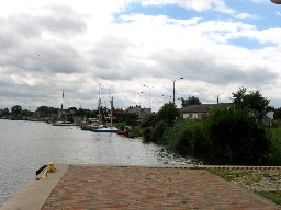 Widok na dawny port w Wolinie